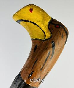 Eagle Head Handle Hand Carved Walking Cane Wooden Walking Stick Handmade