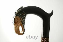 Eagle and Snake PERFECT HANDMADE CARVED WOODEN WALKING STICK CANE Exclusive