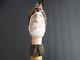 Ed & Bess Vogel Hand Carved Wooden Cane 51 Subject Trapper Walking Stick Usa