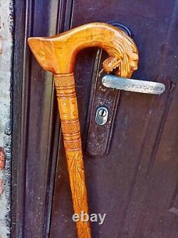 Elegant solid Handle Wooden Vintage Designer handmade Walking Stick Cane handle