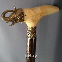 Elephant Stabilized MAPLE Wooden Handmade Cane Walking Stick Accessories Canes
