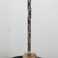 Embroidered Special Carved Wooden Stick, Quality Unique Walking Stick, US-11