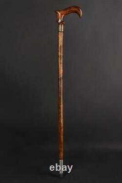 Exclusive Glossy Walking Stick, Luxury Derby Wooden Cane, Perfect Handmade Gift