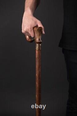Exclusive Wooden Walking Cane Antique Fashionable Walking Stick for Men Designer