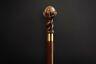Fancy Paw Walking Stick For Men, Wooden Cane For Gift, Hand Carved Hiking Stick