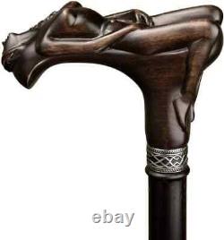 Fashionable Walking Cane for Men Nymph Wooden Walking Sticks Canes Beech Wood