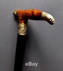 GRIZZLY BURL Stabilized Canes Walking Sticks Wooden Men's Accessories Cane NEW