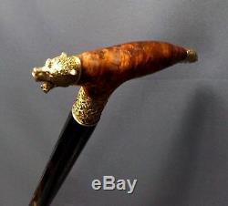 GRIZZLY BURL Stabilized Canes Walking Sticks Wooden Men's Accessories Cane NEW