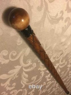 Globe knob best wood look designer wooden walking stick cane handmade for style