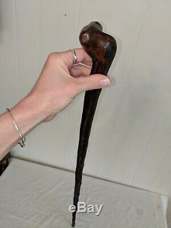 Gorgeous Antique Vintage 34 Wood Wooden Rustic Walking Stick Cane