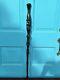 Hand Carved Dark Wooden Bird Walking Stick Cane