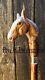 Hand Carved Horse Head Handle Walking Stick Wooden Cane Animal Walking Cane Ds01