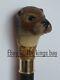 Hand Carved Otter Animal Head Walking Stick Wooden Cane Animal Walking Cane Ds01