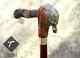 Hand Carved Turtle Head Handle Wooden Walking Cane Handmade Walking Stick Gif Ai