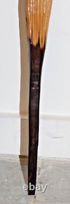 Hand-Carved Wood Jamaican Rasta Walking Stick/ Cane, One-Of-A-Kind, Handmade