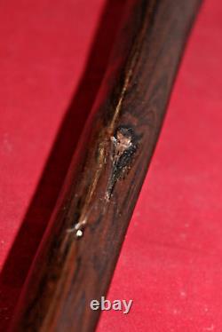 Hand-Carved Wood Jamaican Rasta Walking Stick/ Cane, One-Of-A-Kind, Handmade