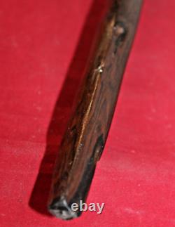 Hand-Carved Wood Jamaican Rasta Walking Stick/ Cane, One-Of-A-Kind, Handmade