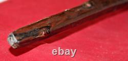 Hand-Carved Wood Jamaican Rasta Walking Stick/ Cane, One-Of-A-Kind, Handmade