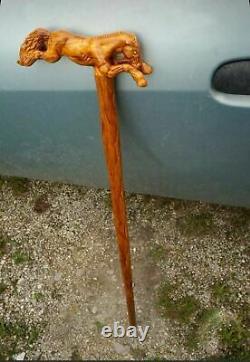 Hand Carved Wooden Horse Walking Stick Cane Handle Designer Horse Walking Stick