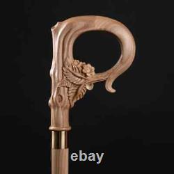 Hand Carved Wooden Walking Stick Design Handle Walking Cane For Women Best Gift