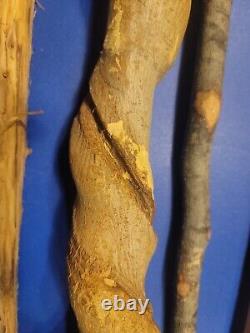 Hand Carved Wooden Walking Sticks Walking Cane Unique Designs 7 Cane Lot