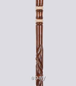 Hand-carved Orthopedic Wooden Walking Stick, High Quality Wooden Unique Cane