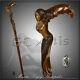 Hand Carved Walking Stick Cane Mermaid D Siren Wooden Art Hand Crafted For Men
