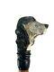 Hand Carved Setter Dog Handle Wooden Walking Stick Dog Animal Walking Cane