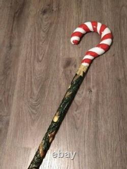 Hand carved walking canes Hiking walking sticks Christmas cane wooden stick gift