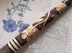 Hand carved walking sticks snake Walking staff snake Wooden cane NW13