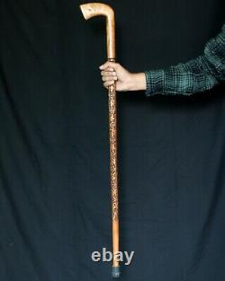 Hand carved wooden canes Easy to hold Unique design walking stick