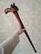 Hand Craved Cat Handle Wooden Walking Cane Cat Walking Stick Christmas Gift U