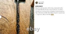 Handcarved Orthopedic Special Walking Stick, Handmade Wooden Brown Cane Gift