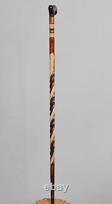 Handcarved Orthopedic Special Walking Stick, High Quality Wooden Carved Cane