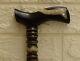 Handcrafted 35 Lapis & Mother Of Pearl Inlay Ebony Wooden Stick Cane, 88 Cm