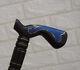 Handcrafted 36 Lapis & Mother Of Pearl Inlay Wooden Stick, 92 Cm Walking Cane