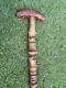 Handcrafted Wood Hiking Stick Natural Spiral Round Walking Staff Very Rare 33