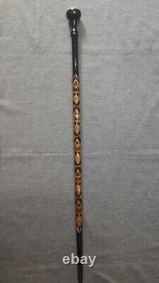 Handcrafted Wooden Walking Stick, High Quality Turkish Handmade Carved Cane Gift