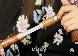 Handcrafted Wooden Walking Stick Personal protection unisex Artistic Stick