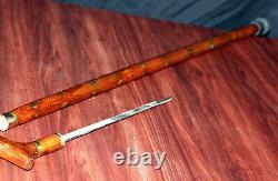Handcrafted Wooden Walking Stick Personal protection unisex Artistic Stick