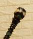 Handmade 38 Malachite & Mother Of Pearl Inlaid Wooden Stick, Ebony Walking Cane