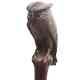 Handmade Carved Wooden Owl Handle Walking Stick Cane For Men Women Choice Gift