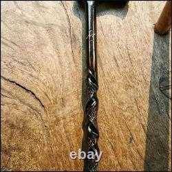 Handmade Embroidered Special Wooden Walking Stick, High Quality Unique Cane