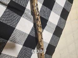 Handmade Fractal Wood Burned 40 Swirl Twist Hiking Walking Stick Wizard Staff