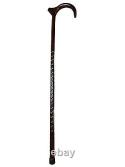 Handmade Walking Cane Men Women Mobility Palm Rest Hickory Wood Masters USA A19