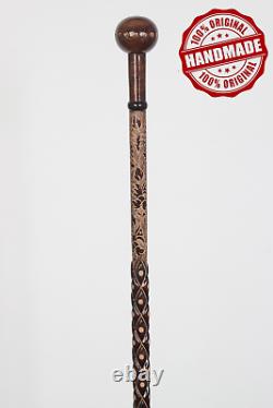 Handmade Walking Stick, Wooden Walking Cane for woman, Knob Handle Personalized