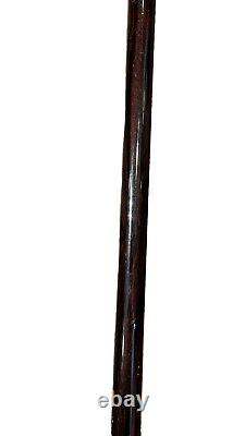 Handmade Wooden Beautiful Sliver Mattel Hand Carved Walking Stick