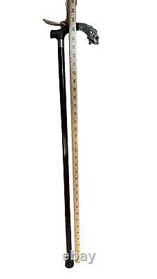 Handmade Wooden Beautiful Sliver Mattel Hand Carved Walking Stick