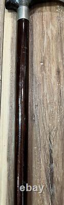 Handmade Wooden Beautiful Sliver Mattel Hand Carved Walking Stick