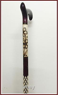 Handmade Wooden Walking Stick Cane, Handcarved Wooden Cane Men For Women
